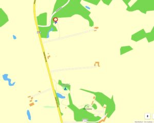 Kort til OBS bunker Store Borgbjerg